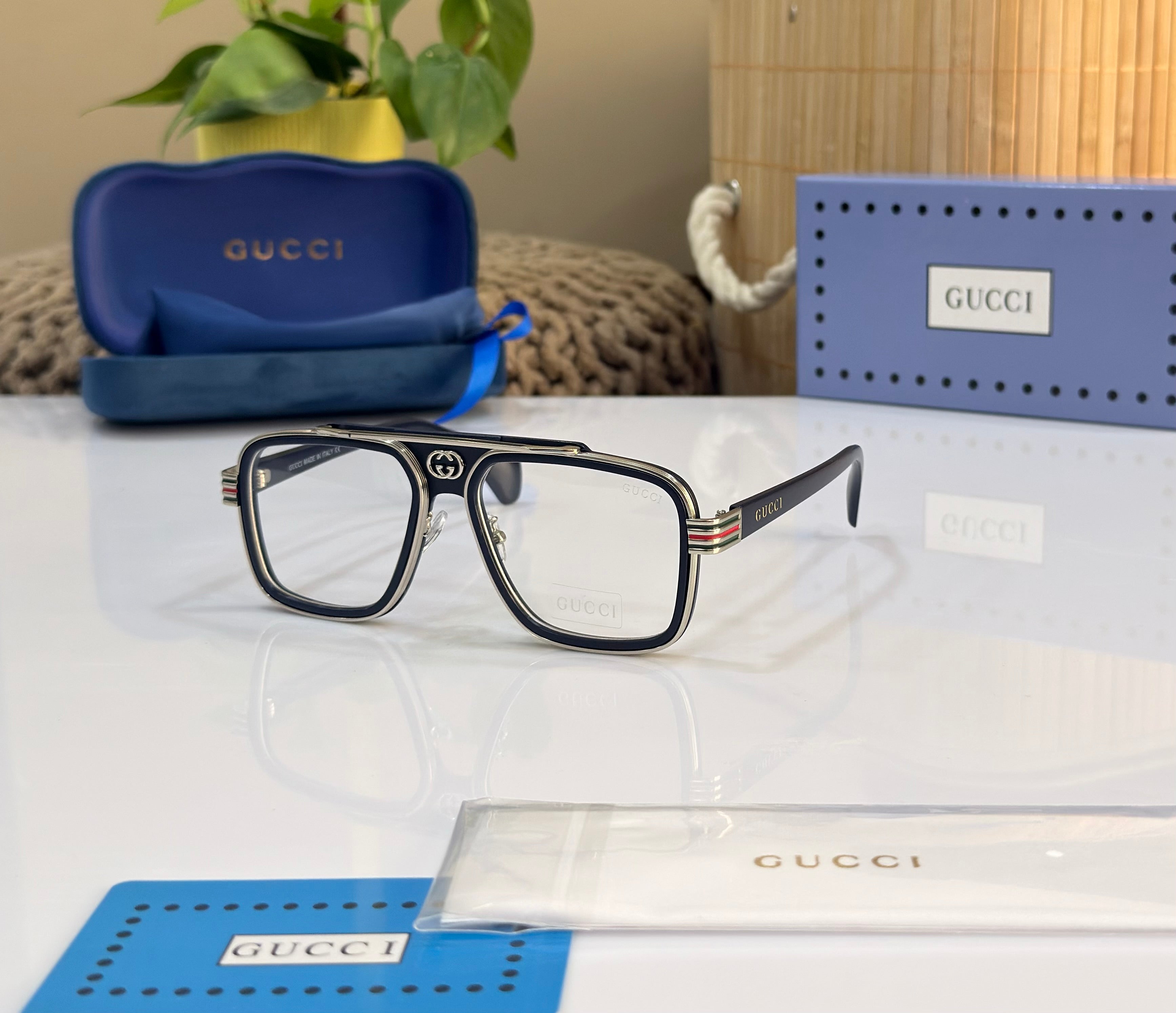 RR GG1295 SILVER/BLUE TRANSPARENT