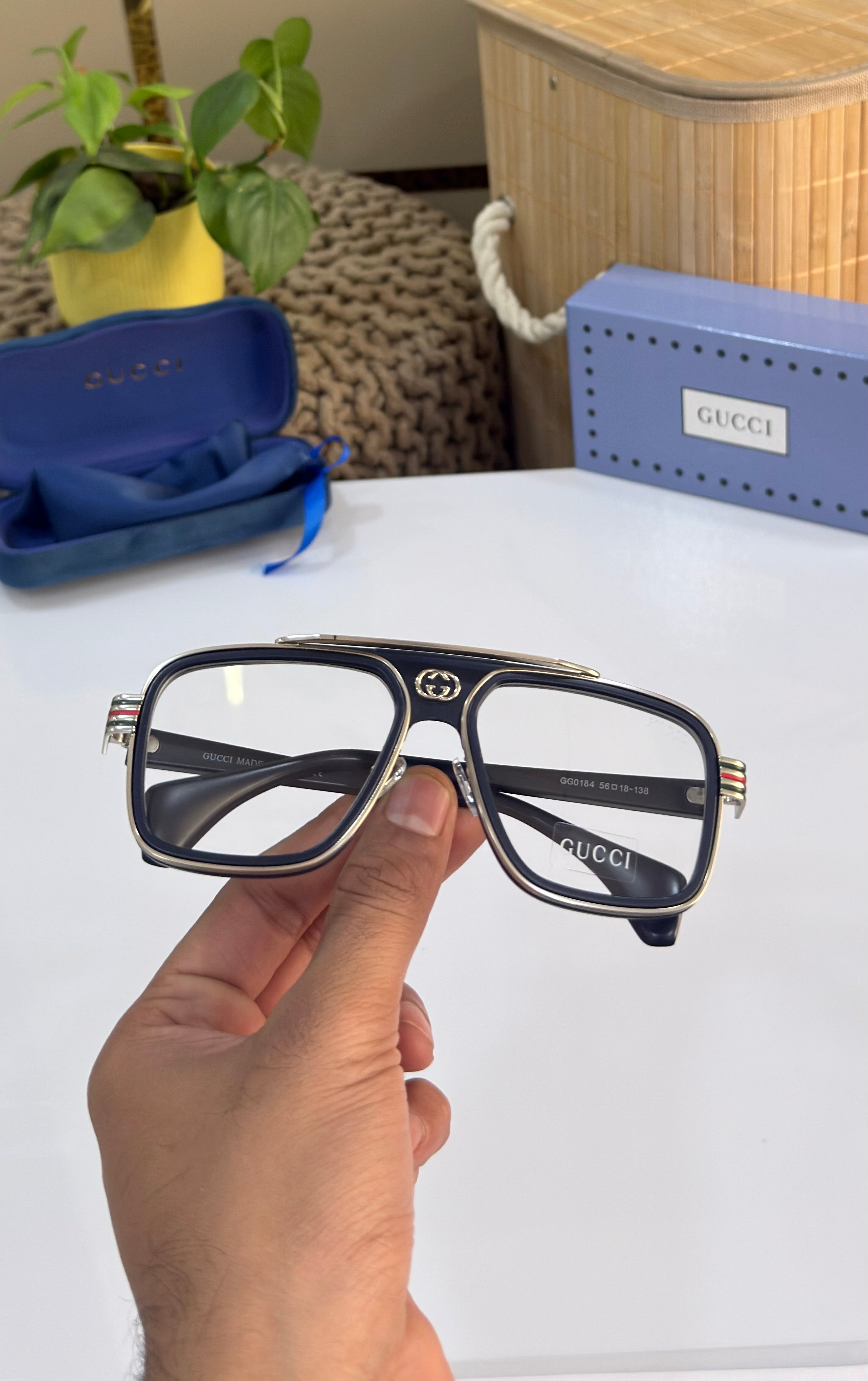 RR GG1295 SILVER/BLUE TRANSPARENT